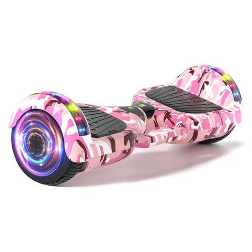Babysir balance car children's two-wheeled electric parallel car for 3-6-12 years old, adult off-road intelligent self-balancing somatosensory car, high-end pink, glare wheel + four-dimensional light + Bluetooth