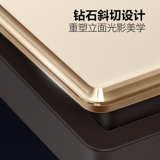 公牛（BULL）开关插座面板86型亚克力usb五孔带开关网络空调插座 G62玫瑰金 【斜五孔10A】