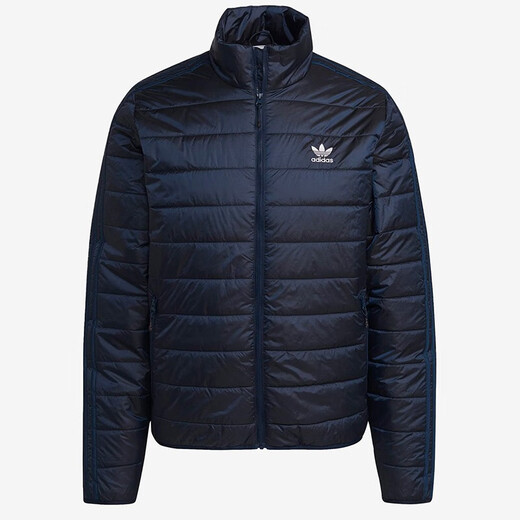 阿迪达斯 （adidas）三叶草棉服男装冬季薄款保暖棉衣立领防风运动时尚休闲外套HL9215 HL9215蓝色 2XL