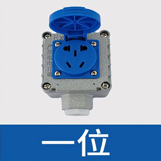 Tianshili surface-mounted indoor and outdoor cast aluminum three-proof plug-in industrial waterproof socket 220V non-explosion-proof socket five-hole one-link socket