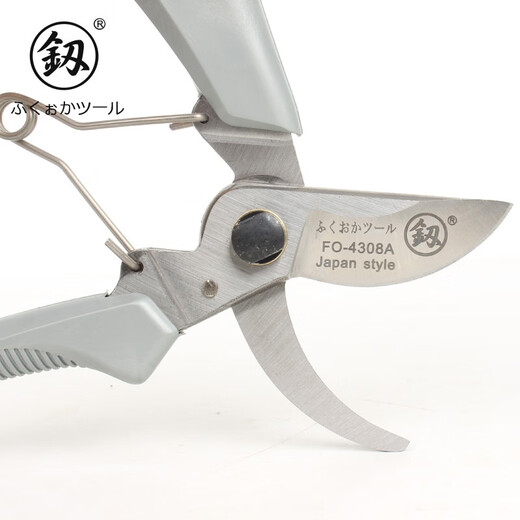 Japan Fukuoka Tools Gardening Scissors Fruit Tree Pruning Scissors Branch Scissors Garden Scissors Flower Scissors Orchard Scissors FO-4308A Seiko Powerful Pruning Scissors 8 inches