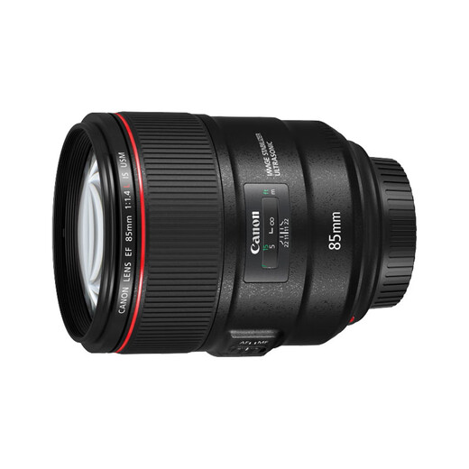 Canon EF 85mm f/1.4L IS USM medium telephoto fixed focus SLR lens (including gold ring G-MC UV filter)