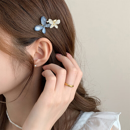 Chimera (CHIMERA) sweet age-reducing butterfly side clip forehead broken hair bangs clip duckbill clip hairpin hair accessories girl birthday gift