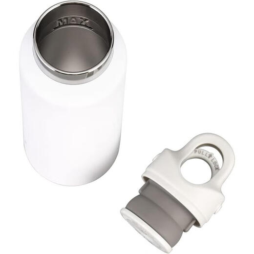 RevoMax [Courmoitique directement Japon] Cup thermique Ruihu thermique en acier inoxydable sans fil à froid, pas besoin de tordre le bouchon de la bouteille en quelques secondes, DWF-12115s Slim Frosted White 355 ml
