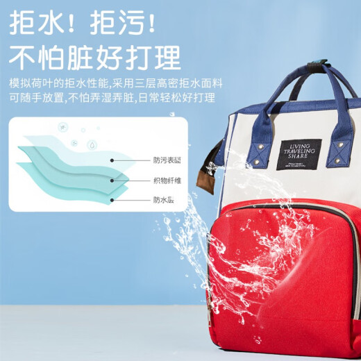 Nanjiren mommy bag, backpack, multifunctional, large-capacity, portable out-and-out mommy bag, mother and baby bag, milk bag for work