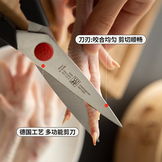 Zwilling Ciseaux, Ciseaux de Cuisine Polyvalents, Ciseaux pour Compléments Alimentaires, Ciseaux à Os de Poulet, Ustensiles de Cuisine Domestiques, Noir