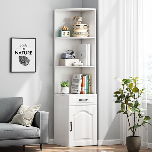 Cangle d'armoire de ranget de rangement nordique armoire de coin nordique chambre d'angle de coin rangement de coin armoire de rangement de rangement de rangement porte 12050cm-helen gris