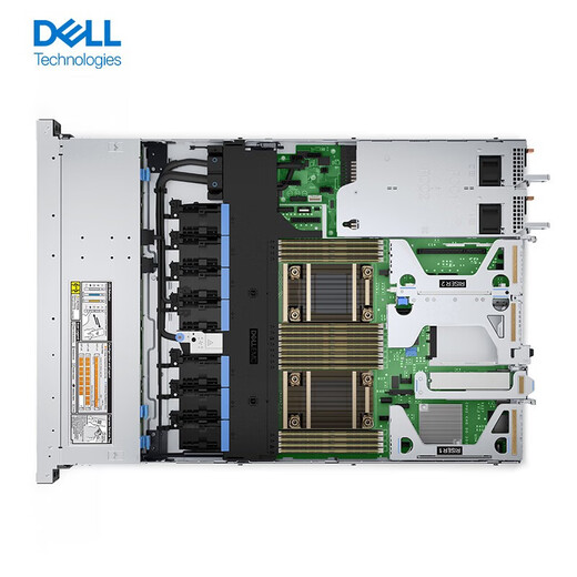 戴尔（DELL）PowerEdge R450 机架式服务器主机 ERP数据共享虚拟化存储1U双路主机 2颗银牌4310 24核48线程 2.1G 64G内存丨480G+4块2T丨H755