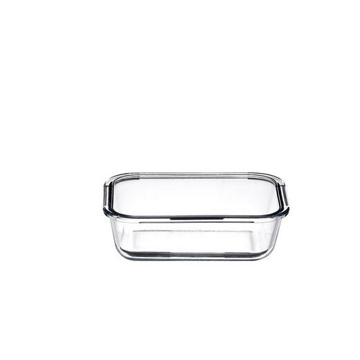 German high-end quality mold rectangular glass high temperature resistant steamable coconut juice thousand-layer cake steaming pot SN3890 with hole cover rectangular 1520ml 0 inch