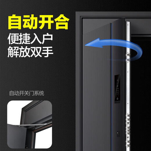 纵航者2024新款智慧门精雕铸铝门高端防盗门入户门全屋智联智能门 2050*1050【单门】