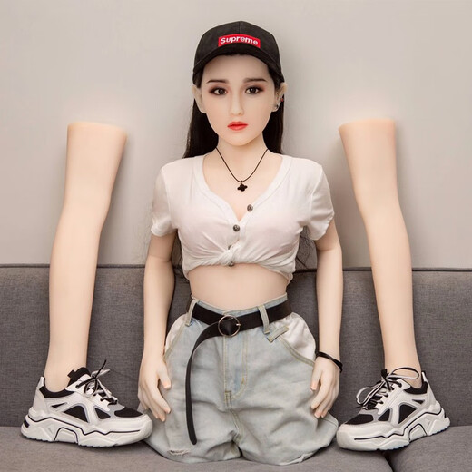 Cool people, removable half-body silicone 158 solid doll, non-inflatable imitation doll for men, big breasts, girlfriend, hair transplant, smart adult sex toys, vaginal buttocks, masturbation device, removable, hair transplant