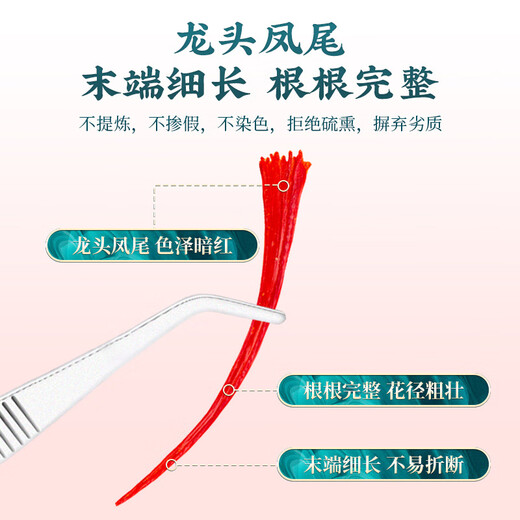 Tongfu Tibetan Safran 10g Geschenkbox, super authentische All-Red-Filigree Safran zu geben, um Freunden Urlaubsgeschenke zu geben