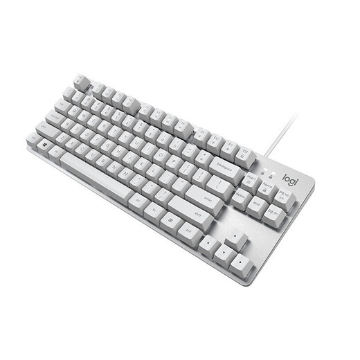 罗技（Logitech）K835有线机械键盘 游戏办公商务外设 TTC轴 84键 白色 红轴