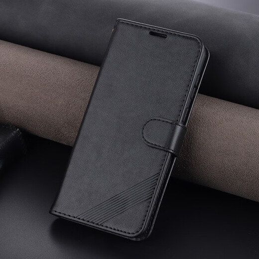 居小智适用红米note12Turbo手机壳翻盖皮套23049RAD8C钱包插卡外壳全包防摔磁扣保护套 红米note12Turbo【玫红】