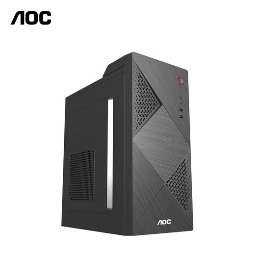 AOC Core 12th generation commercial office computer complete desktop computer host host + 23.8 monitor six-core I5-12400/16G/512G solid state