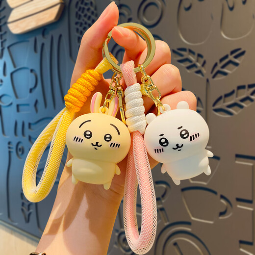 MANMIAO JIYIKAWA NETTE KREATIVE KREATION KEYCHAIN FEMALE Exquisite Backing Bag Anhänger Puppe Cartoon USAqi Xiaoba Anhänger Jiyikawa Anhänger [Xiaoba] Boutique