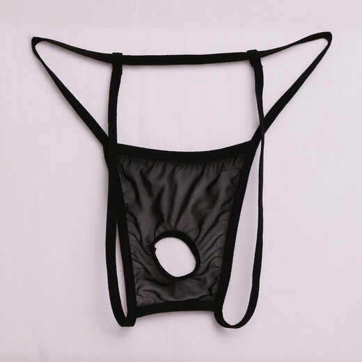 Passion 2024 New Sexy Underwear Sexy Temptation Sexy Men Showing Buttocks Transparent JJ Showing PP Transparent T-Pants Open T-Pants Sexy Underwear Black Stretch One Size Fits