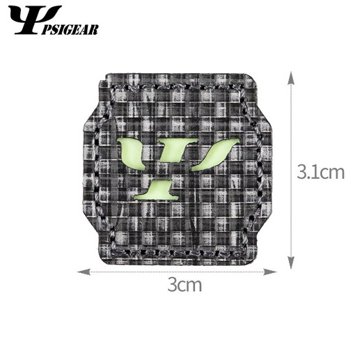 PSIGEAR Luminous Logo Velcro Bag Morale Badge Armband Laser Hollow Outdoor Luminous Velcro Poster