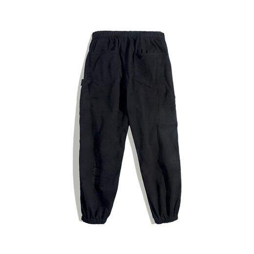 Maden Workwear American Retro EasyPants Krawatten Draw String Harren Casual Hosen Bloomer Long Hosen Männer schwarz xl