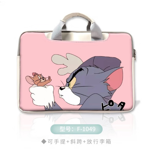 Bolsa de computadora Xinyan de 16 pulgadas portátil para Lenovo Xiaoxin Pro14 Lindo caricatura de 15.6 pulgadas R9000 F-1049 [Correa inclinada + portátil + liberable 16 pulgadas