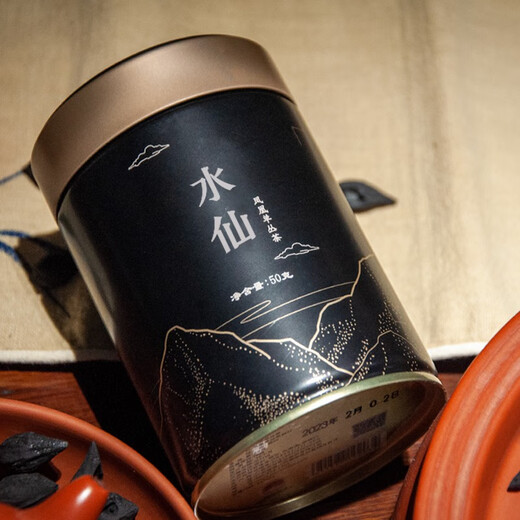 Tianchi 1392 Teeblätter, Phoenix Gaoshan Single Crane Tee, Narziss organischer Single -Cluster -Oolong -Tee, farbenfrohe Konserven 50g