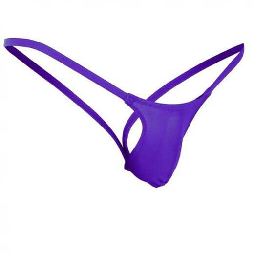 Guiruo Men's Sexy Underwear Sexy Men's T-Pants T-Pants Temptation Silk Briefs Double T-Pants M Pink