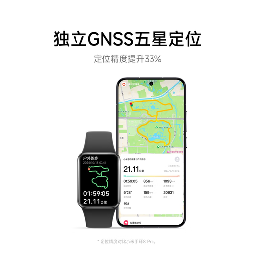 小米手环9pro 运动智能手环高精度运动健康 睡眠呼吸暂停监测 心率血氧监测运动手环 黑色