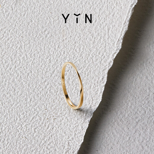 YIN Yin series Möbius strip 1.2 ring 18K gold ring platinum ring 18K gold Yin gold No. 12