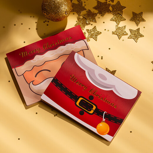 DOROCH Christmas greeting cards 6 pieces with envelope Santa thank you card blessing card birthday greeting card gift postcard