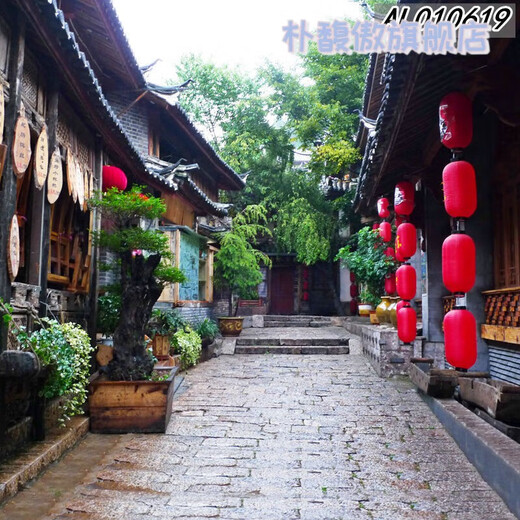 新直播背景视频直播间主播山水田园外景快手抖音网红背景布 11149 宽2米高2.5米