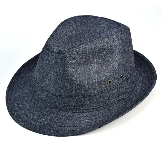 Middle-aged and elderly spring and summer hats for men in spring and autumn sun protection jazz cloth men's hats father and old man hat hemp black extra large 60 cm hat circumference