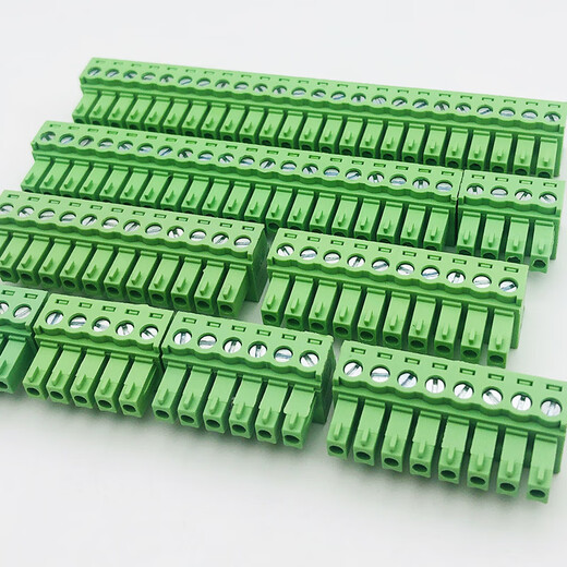 Plug-in green terminal block 15EDGK-3.81mm hole end plug copper flame retardant connector 2P3P4P5P6 2P single plug