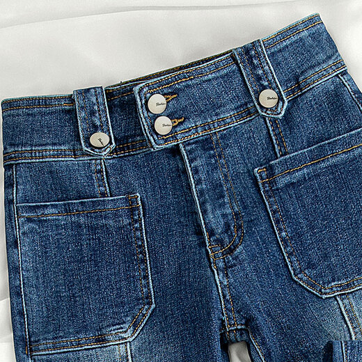 
Sichuan vintage jeans 2025 autumn new women's clothing Hong Kong style slim and slim wash flared pants