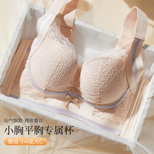 FENTENGCARE Small Breasts Look Bigger Lace Underwear Women's Bra Without Wires Push-up Breast Reduction Prevent Sagging No Empty Cup YR