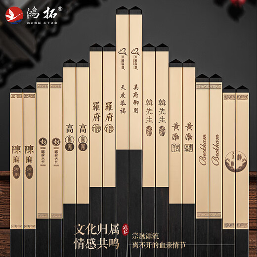 Hongtuo Family Banquet 24K Gold Chopsticks Ebony Ebony Chopstick Holder Wooden Box Housewarming Gift Box Set Customized Family Banquet 5 Pairs Set-Aviation Nickel Chrome Steel Ebony