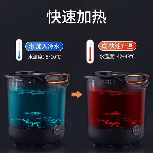 Mrs. Monkey Foot Bath Bathtub Electric Heated Fully Automatic Massage Foot Bath Intelligent Constant Temperature Over-the-Knee Household Useful Birthday Gift for Parents, Mothers, Old Women and Elders Beihe Co-branded Gift Recommendation Upgrade + Electric + Leakage Protection Switch