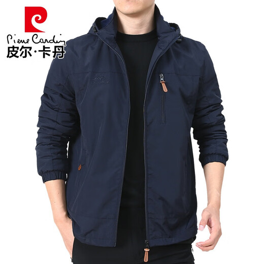 Pier Cardin Marke High-End-Herrenkleidung Outdoor Herrenjacke Herbst und Winter 2025 Neue Herbst-Tops mittleren Alters plus Samtclips plus Samt 9898 Schwarzes Modell M.