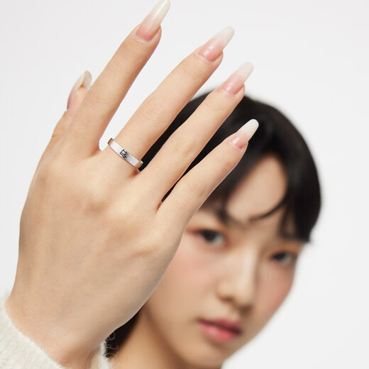 Catiro Fish Cat Love Couple Ring A Pair of Silver Rings Engraved Proposal Gift for Boyfriend and Girlfriend S925 Silver Default 94