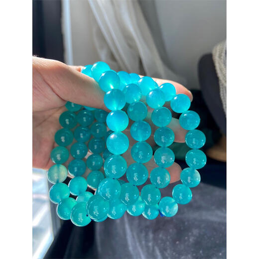 Tingbai 11-12mm natural amazonite bracelet Maldives blue summer crystal bracelet for women niche