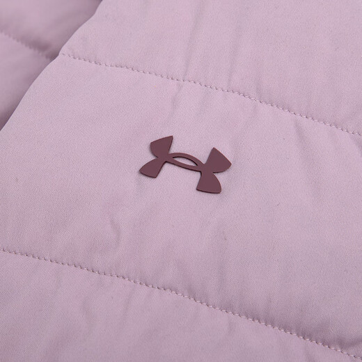 安德玛（Under Armour）官方运动羽绒服女子春秋新款舒适保暖户外休闲跑步训练女装上衣 轻薄粉色1355833-698 灰鸭绒85% S 160