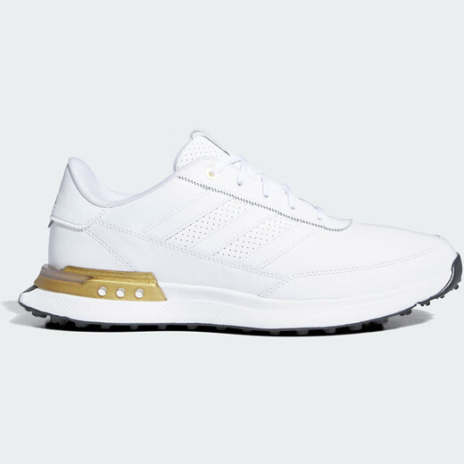 Adidas golf shoes S2G SL LEATHER24 new men's comfortable and stable casual shoes golf running shoes for men ID8699 white/white/gold 48 (UK11.5)