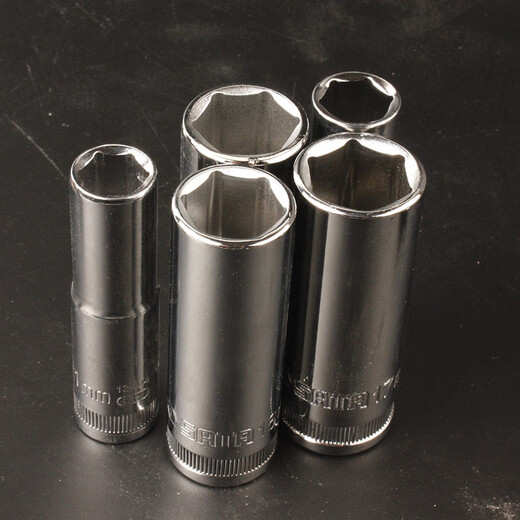 CLCEY8-22 Sechseckige mittlere schnelle verlängerte Hülse 10 mm Zhongfei 3/8 Hülse Reparaturschlüssel 12401 8 mm verlängertes hexagonales Ärmel-12401