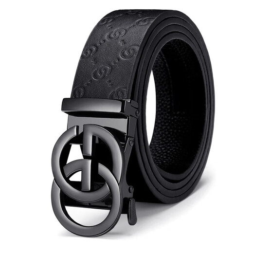 高尔夫（GOLF）男士皮带双面头层牛皮腰带男自动扣裤腰带礼盒装送男友生日礼物