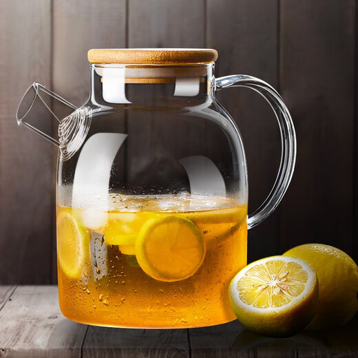 Chenhua Feiyue High Temperature Resistant Flowered Tea Teapot Thickened Household Large Capacity Glass Kettle Translucent Health Care Single Pot 1800ml Health Care Pot (High Temperature Resistance)