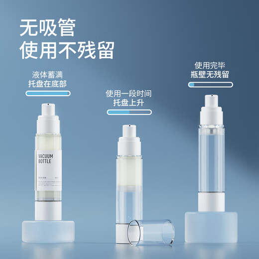 BANANA TRIP vacuum bottle press-type shower shampoo bottle travel packing empty bottle 15ml (2 pieces)
