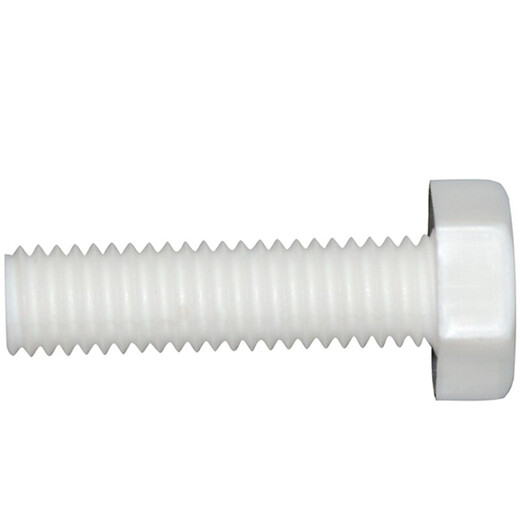 坚弓聚丙烯M3M4M5M6M8外六角绝缘PP螺丝耐酸碱耐腐蚀pp塑料螺丝 M6*12200个