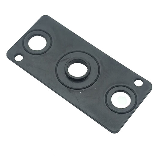 Solenoid valve base gasket, manifold plate, rubber gasket, rubber sealing ring, manifold exhaust leakage repair, blind plate, baffle sealing plate, SY3120 single gasket/10 pieces