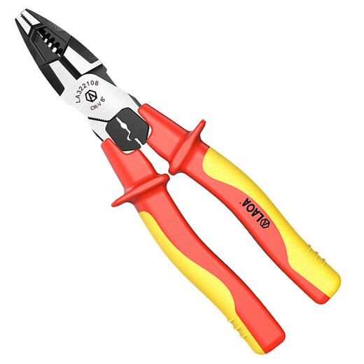 LAOA old A insulated wire cutter electrician wire stripper withstand voltage 1000V cable cutter 8 inches LA322108