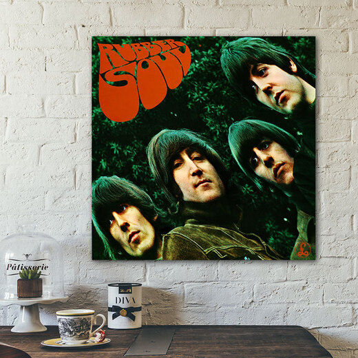 The Beatles Poster Band The Beatles John Lennon Rock Star Album Decorative Hanging Paintings Beetle 826 30*30cm Oil Canvas/Frameless Double-sided Glue