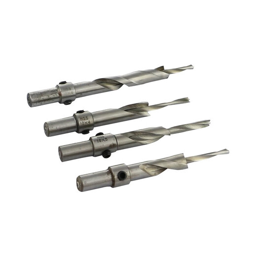 Woodworking drill bit high speed steel HSS salad drill step drill bit countersunk drill bit secondary drill step sub-matrix double layer extension 6*11*100MM